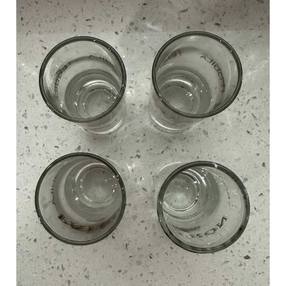 Vintage Set of 4 Patron Gold Tequila Honeybee Logo 4